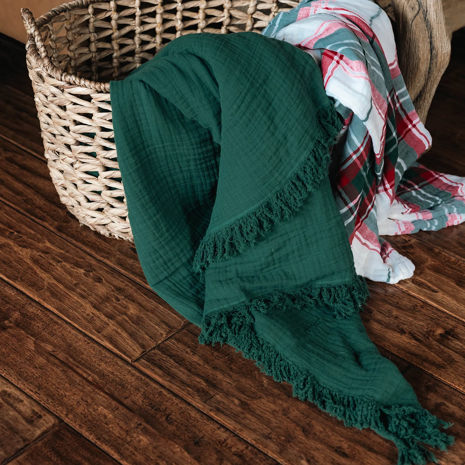 Oversized Breeze Throw -  Fringe - White - Image 7