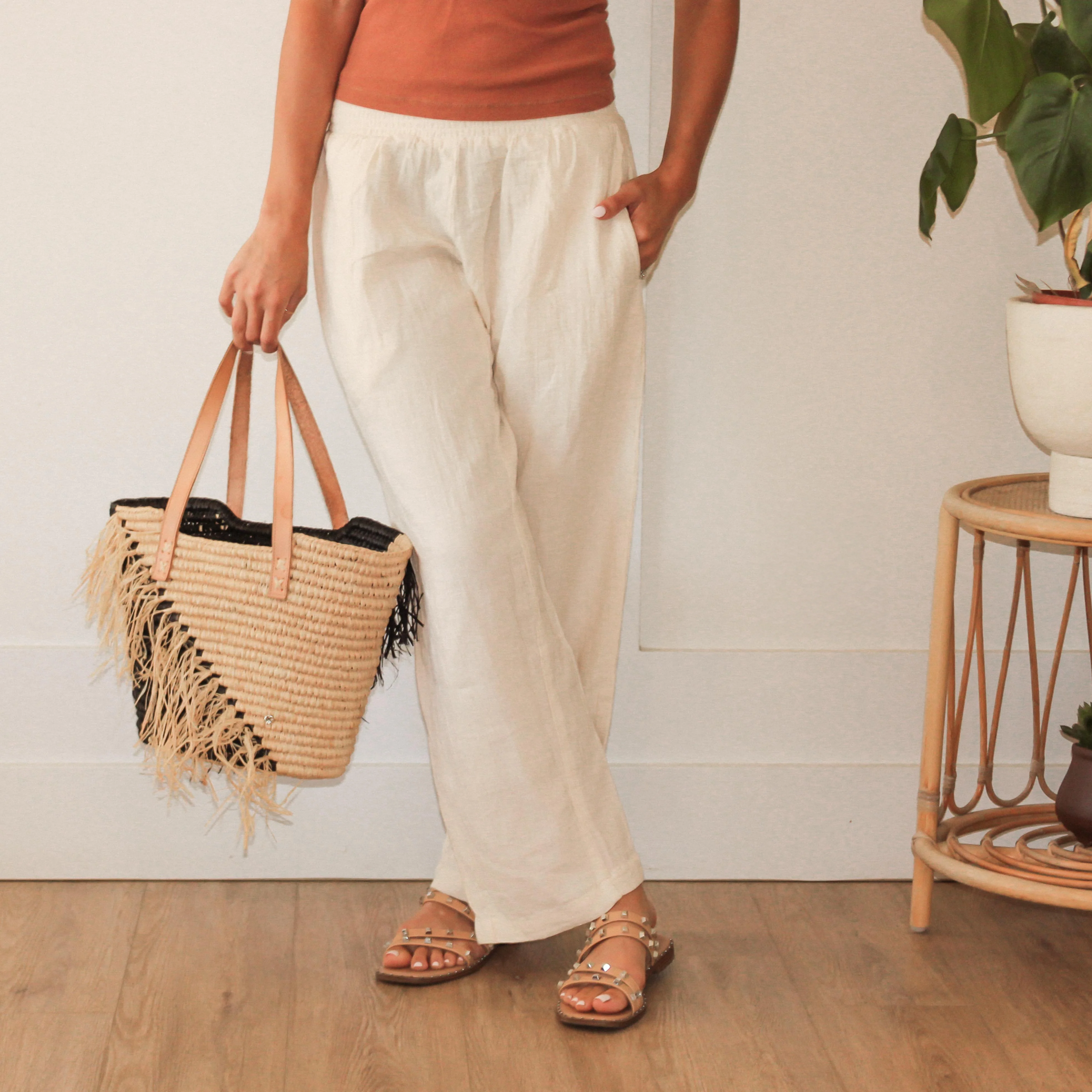 Classic Muslin Cotton Pants - Image 4