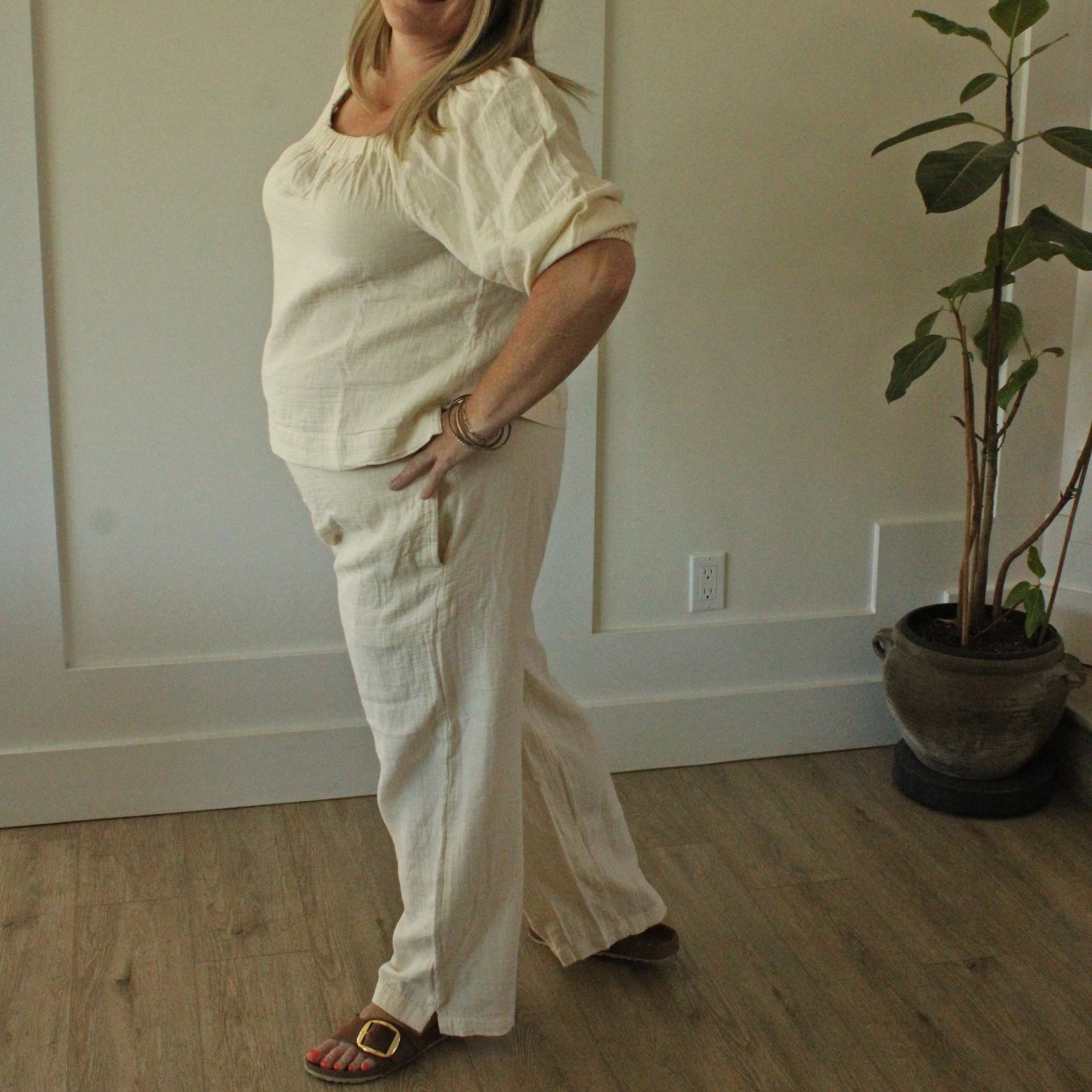 Classic Muslin Cotton Pants - Image 6