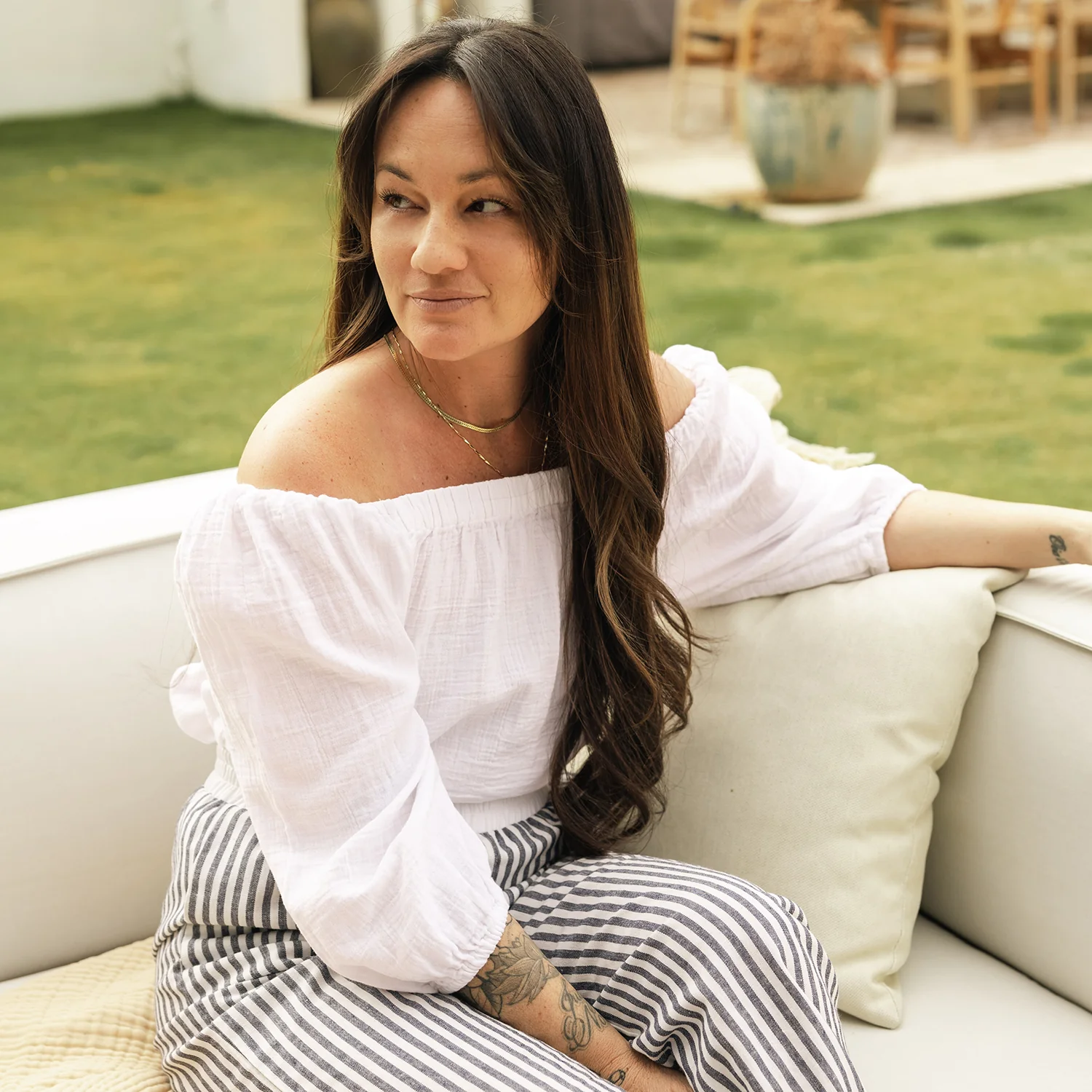 Muslin Cotton Peasant Top - Image 5