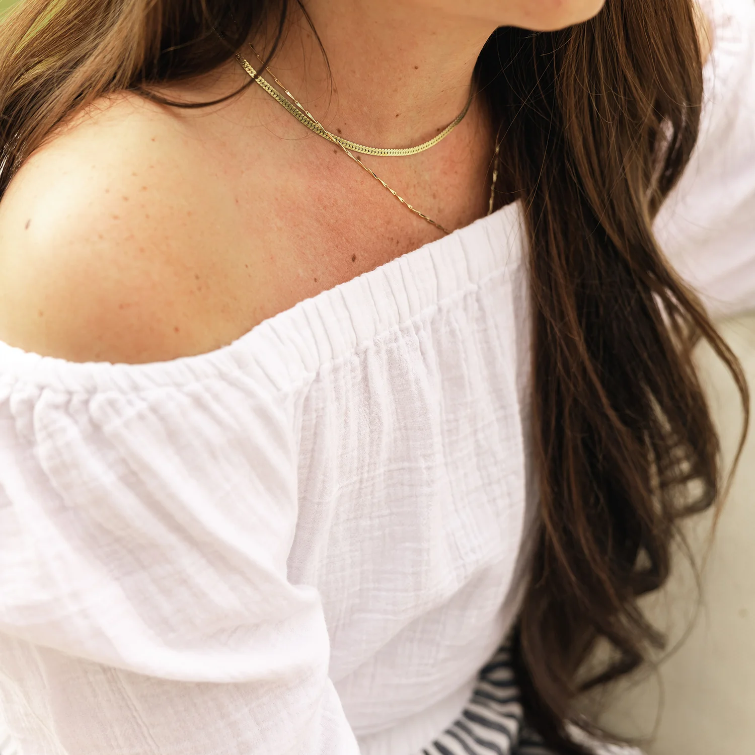 Muslin Cotton Peasant Top - Image 6