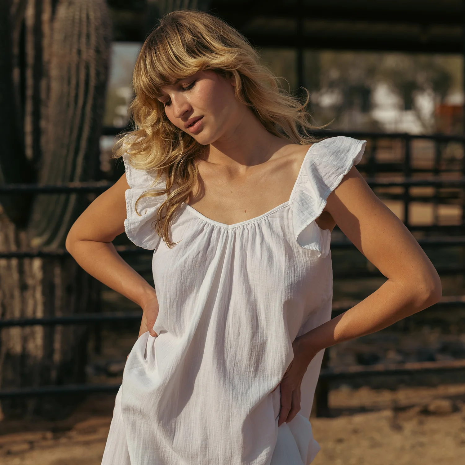 Day 2 Nightie Dress  - Flutter Sleeve - Image 9