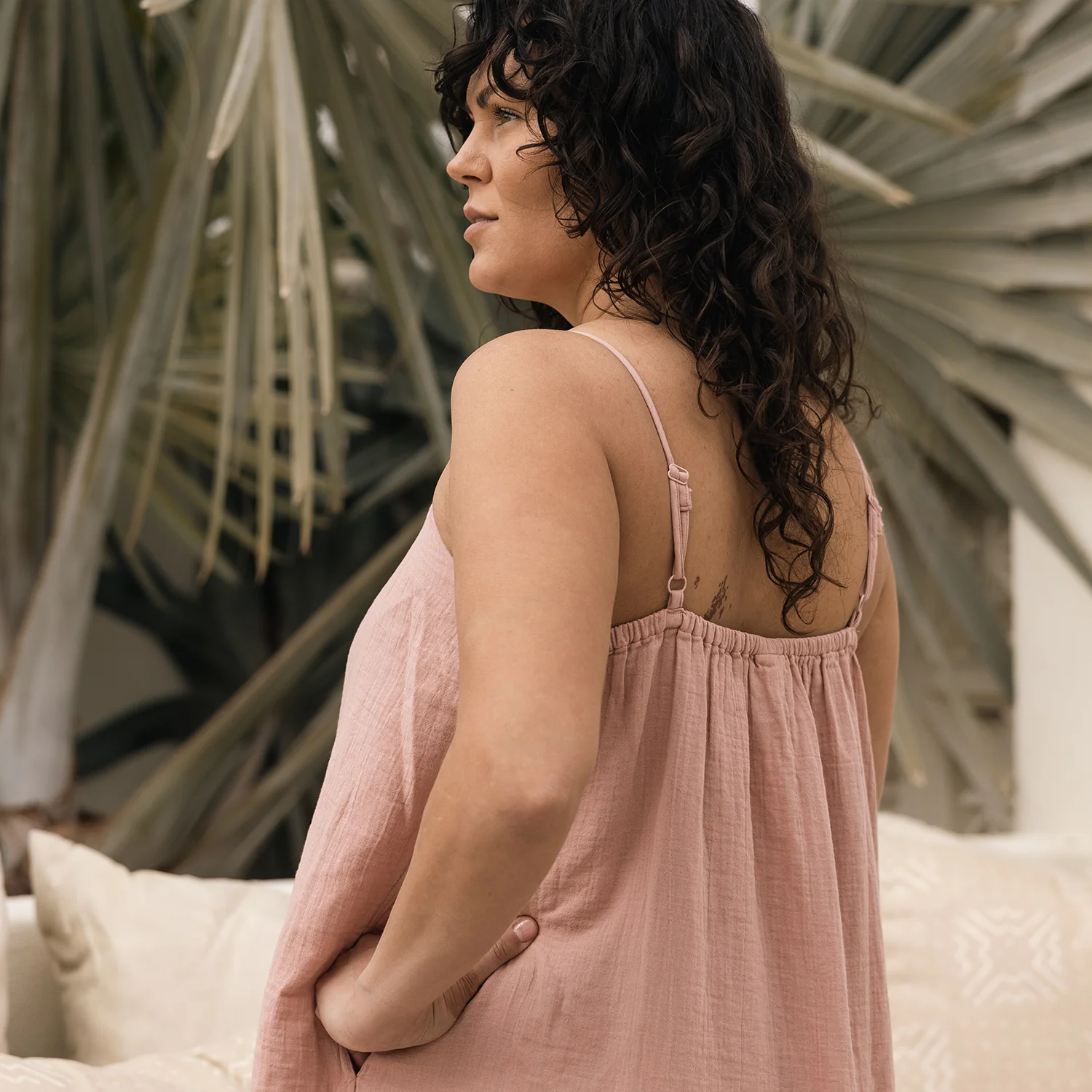 Maxi Dress – Classic Strap with Pockets - Image 9