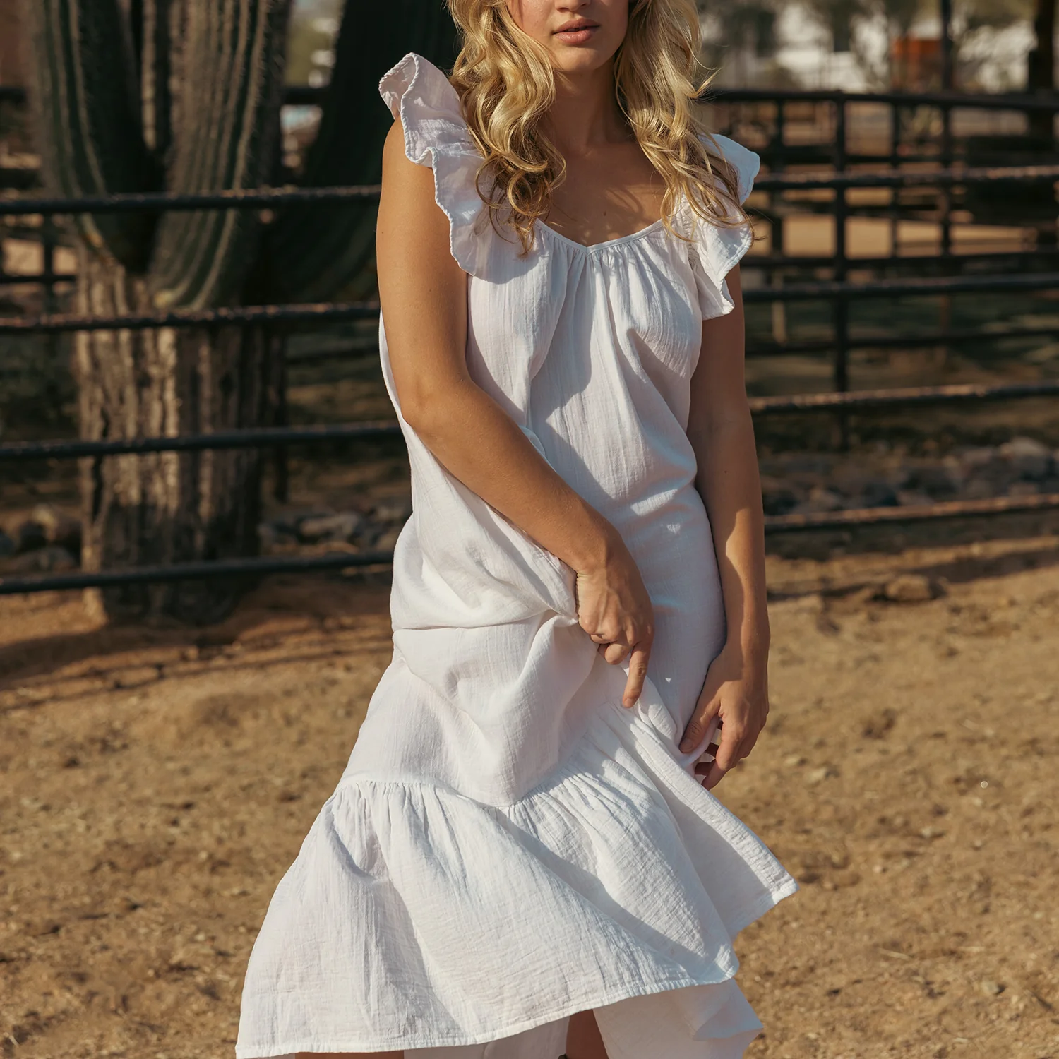 Maxi Dress - Flutter Strap - Image 10