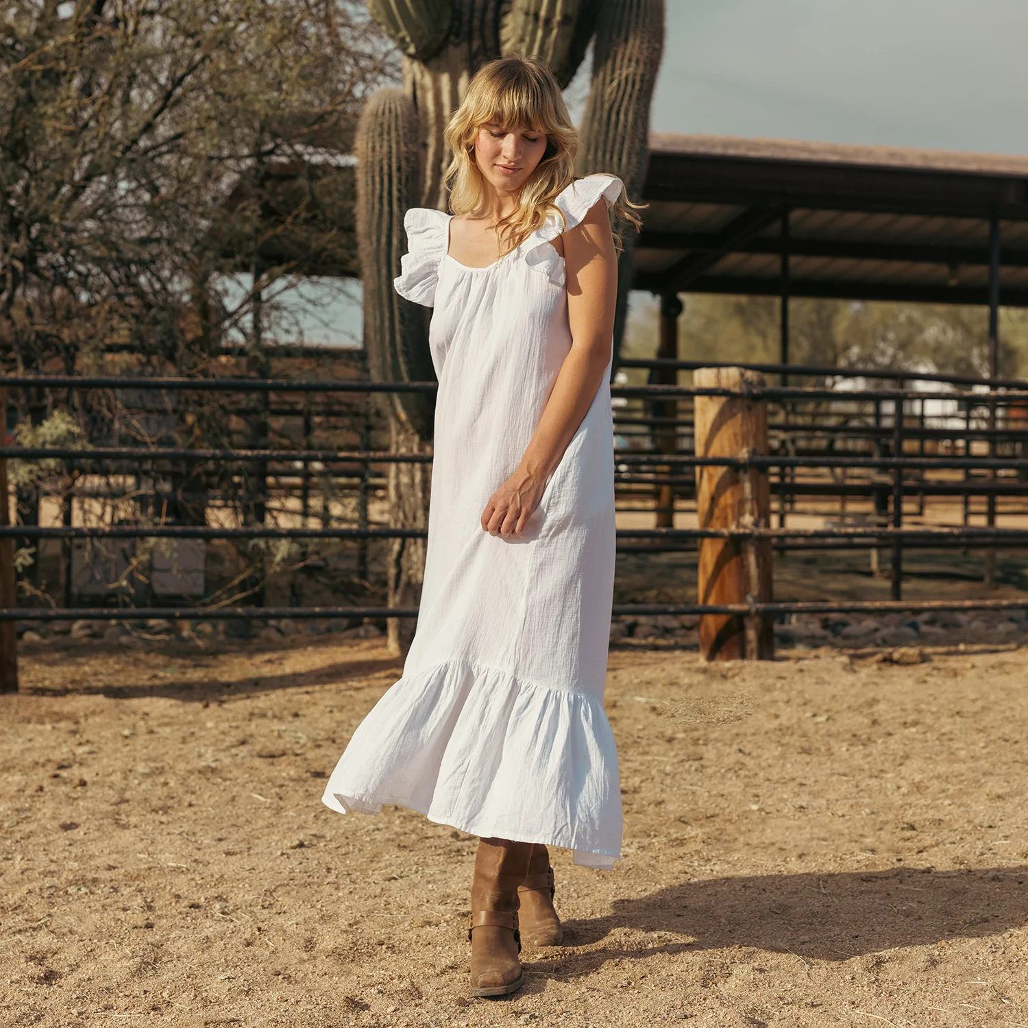 Maxi Dress - Flutter Strap - Image 3